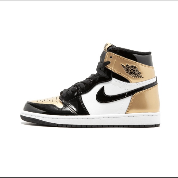 AIR JORDAN 1 RETRO HIGH OG GS BLACK METALLIC GOLD\' main image 2